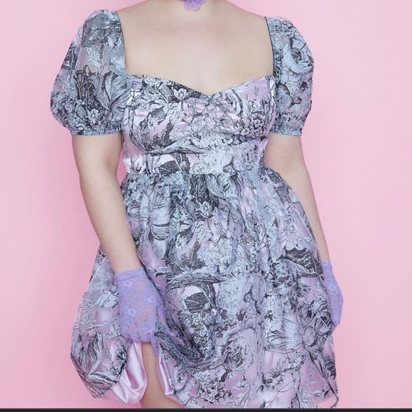 NWT Sugar Thrillz Floral Babydoll Dress - Picture 2 of 7